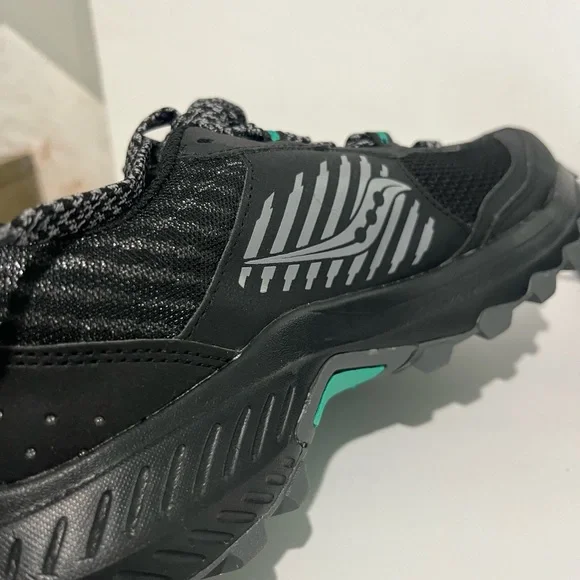 Saucony Excursion TR Trail Hiking Shoes S10668-10 Black/Mint Women's Size 9.5 - Picture 10 of 14